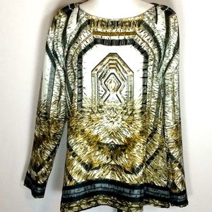 eci New York Beaded Front Blouse